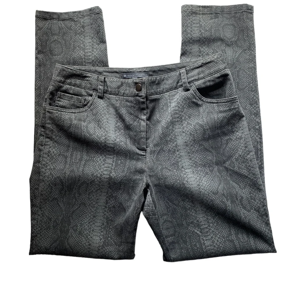 Elliott Lauren Pants. Snakeskin print. Size 6. - Picture 2 of 8